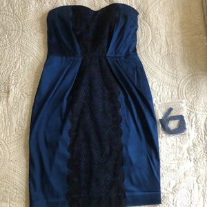 La Perla Peacock Blue Cocktail Dress | Size 10/46 | NWT $460